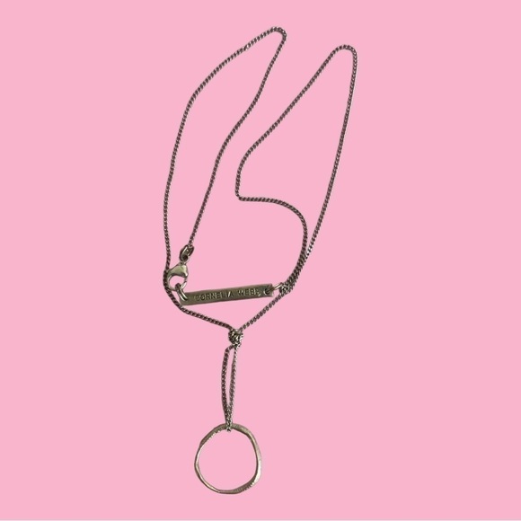 Cornelia Webb Silver Circle Chain Necklace, Mono Me Necklace - Picture 1 of 7